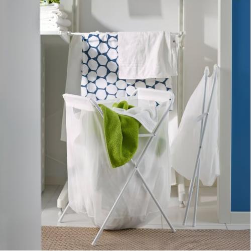 سبد رخت چرک سفید مدل JALL