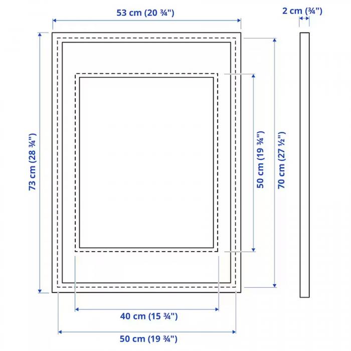 قاب عکس 50*70 چوبی مدل SILVERHOJDEN