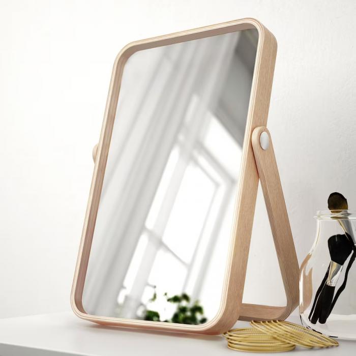 آینه رومیزی چوبی مدل IKORNNES