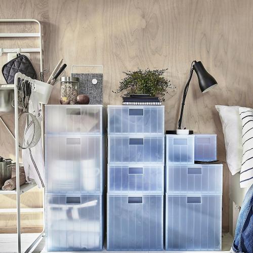 باکس مربع درب دار آبی مدل PANSARTAX