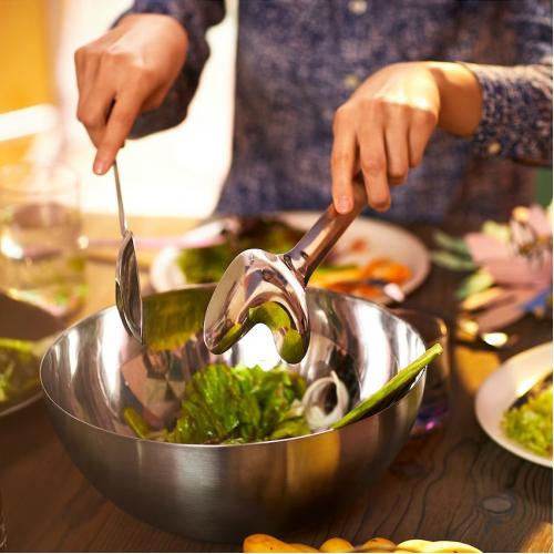 ست قاشق سالاد استیل مدل OMSESIDIG