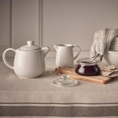 قوری سرامیکی سفید مدل VARDAGEN